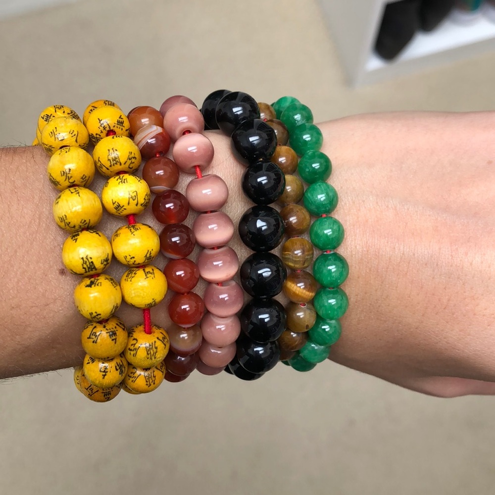 Colorful beaded bracelets